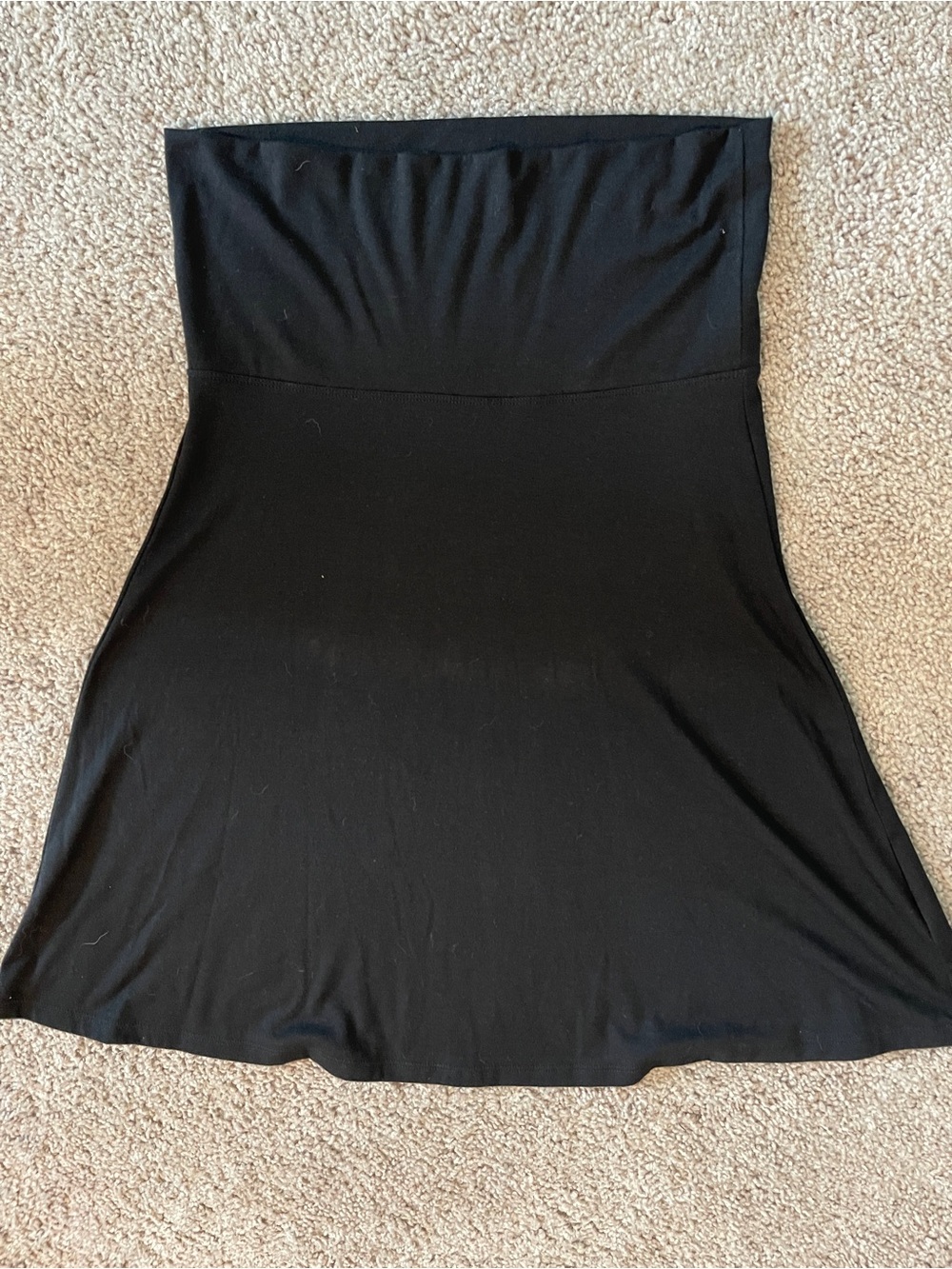 Old Navy Women's Black A-Line Short Jersey Pull-On Stretch Skirt Size M